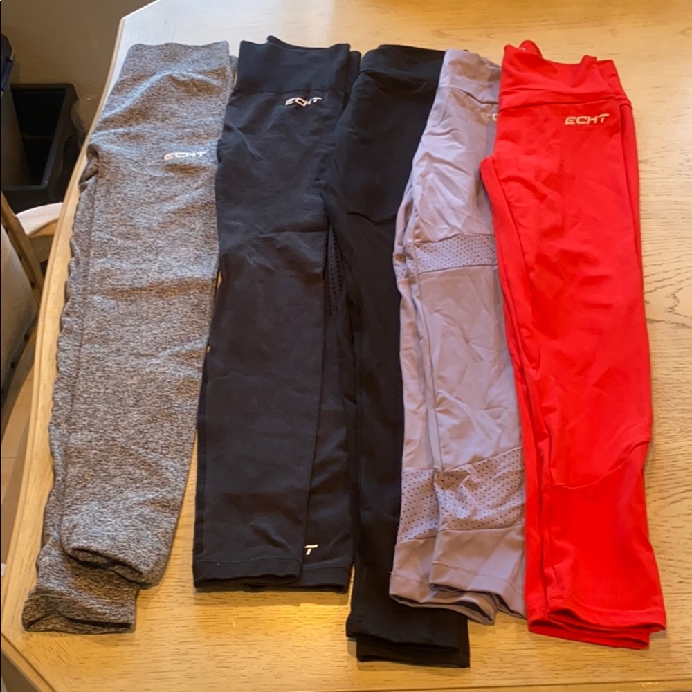5 ECHT leggings, lightly worn, all size S